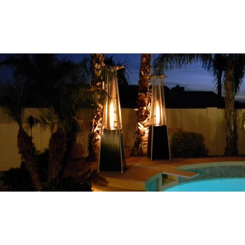  Hiland AZ Patio Heaters Patio Heater, Quartz Glass Tube in Hammered Bronze