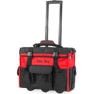 XtremepowerUS Tool Bag Organizer, Black and Red (18 Wide Mouth Rolling Tool Bag)