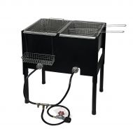 /XtremepowerUS High-Pressure Triple Basket Deep Fryer 35 Height