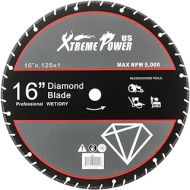 XtremepowerUS Multi-Purpose 16 inch Diamond Blade Metal Steel Iron Cut Off Saw Wheel Abrasive, 1 Arbor Ultra Fast Cutting Blade