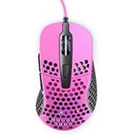 Xtrfy M4 RGB Ultra-Light Gaming Mouse, Unique Right-Handed Design, Pixart 3389 Sensor, Xtrfy EZcord - Pink