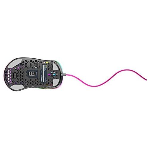  Xtrfy M4 RGB Ultra-Light Gaming Mouse, Unique Right-Handed Design, Pixart 3389 Sensor, Xtrfy EZcord - Pink