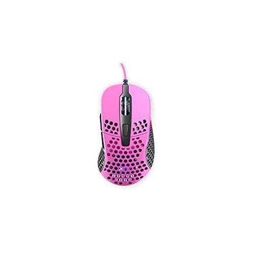  Xtrfy M4 RGB Ultra-Light Gaming Mouse, Unique Right-Handed Design, Pixart 3389 Sensor, Xtrfy EZcord - Pink