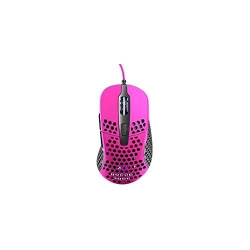  Xtrfy M4 RGB Ultra-Light Gaming Mouse, Unique Right-Handed Design, Pixart 3389 Sensor, Xtrfy EZcord - Pink