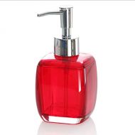 Xu Yuanjia - Lotion Dispensers European Hotel Household Glass Hand Soap Lotion Box Shower Gel Shampoo Moisturizing Box Bathroom Household Soap Dispenser (Color : Red)