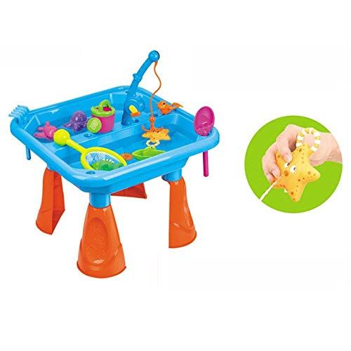  XuBa Kids Outdoor Pirate Ship Sand & Fish Water Table Children Play Beach Sandpit Toy Sand Toys Pools & Water Fun Show