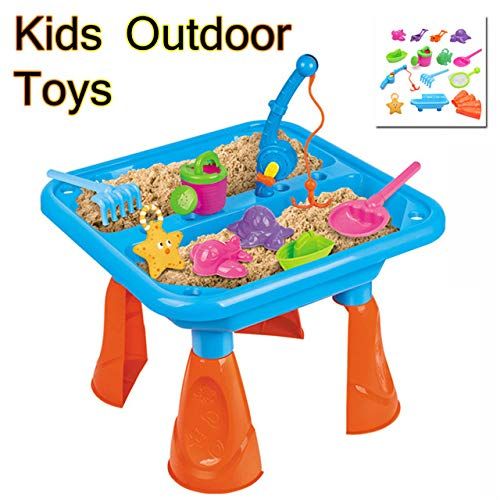  XuBa Kids Outdoor Pirate Ship Sand & Fish Water Table Children Play Beach Sandpit Toy Sand Toys Pools & Water Fun Show