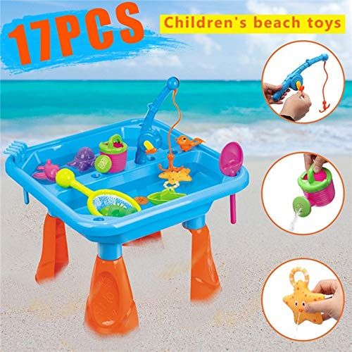  XuBa Kids Outdoor Pirate Ship Sand & Fish Water Table Children Play Beach Sandpit Toy Sand Toys Pools & Water Fun Show