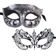 Xvevina Metal Mask Masquerade Ball Mask for Men