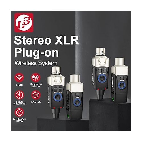  Xvive U3D Stereo XLR Plug-on Wireless System