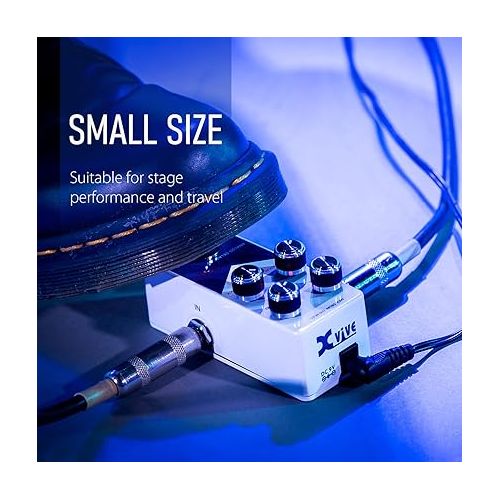  Xvive V21 Guitar Effect Pedal Echoman Vintage Pure Analog Delay TRUE BYPASS bundle with Xvive U2 Rechargeable 2.4GHZ Wireless Guitar Transmitters only