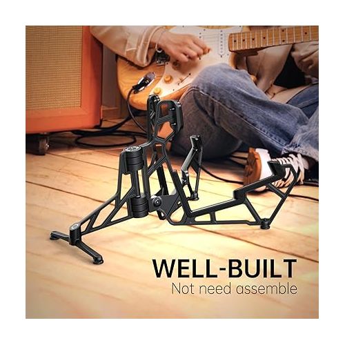  Xvive G1 Butterfly Guitar Stand Floor Universal for Electric, Acoustic, Bass guitar Folding and Sturdy Aluminum Frame