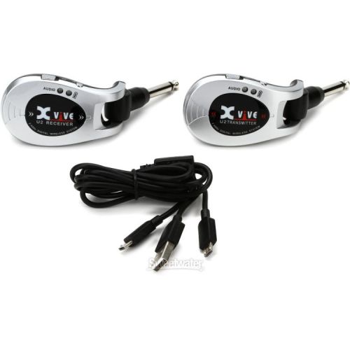  Xvive U2 Digital Wireless Guitar System - Silver