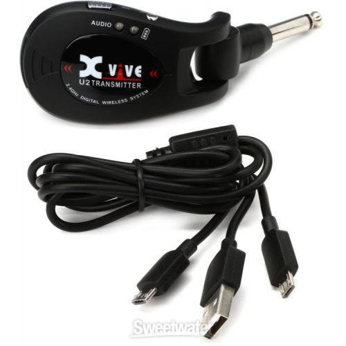  Xvive U2 Dual Transmitter Digital Wireless Guitar System - Black