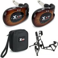 Xvive U2 Digital Wireless Guitar System with Case and Stand - 3-tone Sunburst