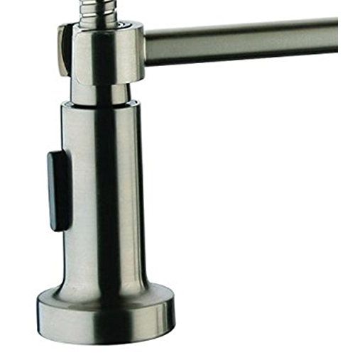  Y Decor Y-Decor YPG28BN Foreman Single Handle Kitchen Faucet, Brushed Nickel, 10 Spout Reach/5.5 Height