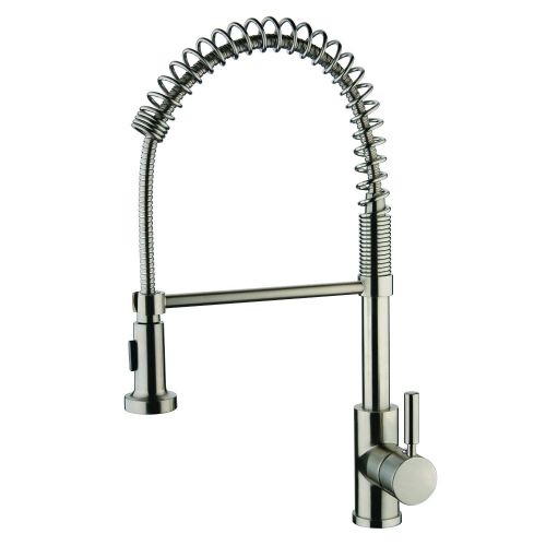  Y Decor Y-Decor YPG28BN Foreman Single Handle Kitchen Faucet, Brushed Nickel, 10 Spout Reach/5.5 Height