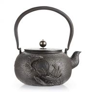 Y-LOONG Teapot Kettle Tetsubin Cast Iron Japanese Style 44OZ for Tea Brewing