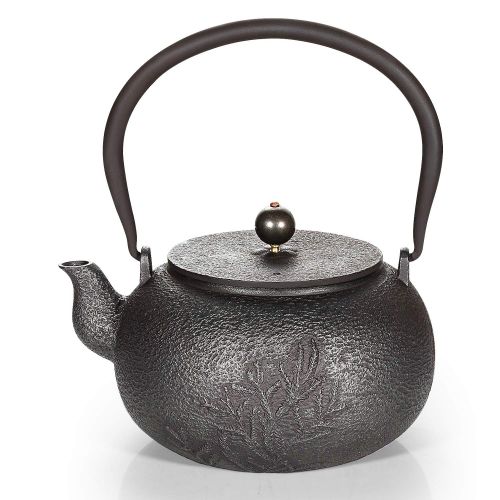  Y-LOONG Teapot Kettle Tetsubin Cast Iron Japanese Style 44OZ for Tea Brewing