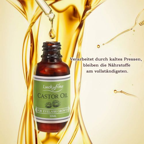  [아마존 핫딜]  [아마존핫딜]Y.F.M. Rizinusoel, Luckyfine 100% Pure Castor Oil, beste Behandlung fuer Wimpern Wachstum Serum, foerdert natuerliche Augenbrauen, Haare- und Wimpernwachstum, gutes Pflegeoel 30ml