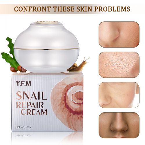  [아마존 핫딜]  [아마존핫딜]Y.F.M. Schneckencreme, Snail Repair Perfect Cream Intensive Anti Falten Feuchtigkeitscreme mit Schneckenschleim in reinster Form Gesichtspflege Hautpflege fuer gestresste Gesichtsha