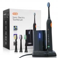 Y.F.M. Electric Toothbrush, Y.F.M Waterproof Rechargeable Toothbrush for Adults, 5 Modes with 2 Min Build...