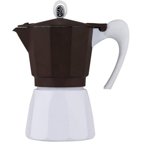  YADSHENG Mocha Pot Moka Pot Coffee Maker Coffee Appliance Making Espresso Maker Mocha Pot Espresso Stovetop Espresso & Moka Pots (Color : Brown, Size : 3 cup)