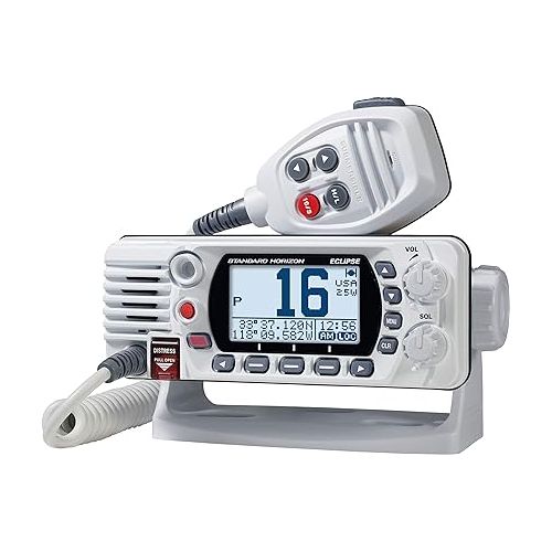  Standard Horizon GX1400 Eclipse Fixed Mount VHF Radio - White