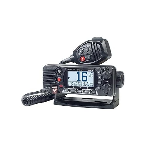  Standard Horizon GX1400 Eclipse Fixed Mount VHF Radio - Black