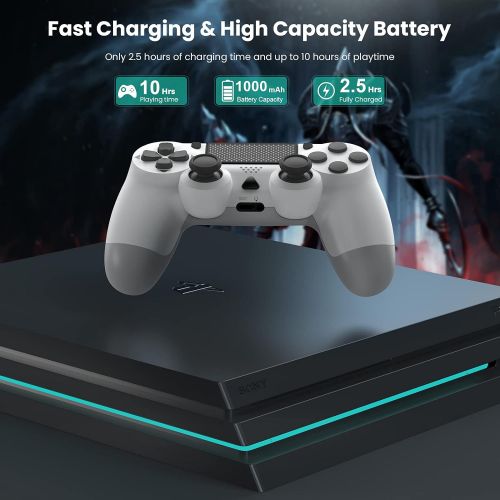  [아마존베스트]Wireless Controller for Playstation 4, YAEYE 1000mAh PS4 Gamepad Joystick for Playstation 4/Pro/Slim Console with Dual Vibration Bluetooth Connection and 6-axis Gyro Sensor Touchpa