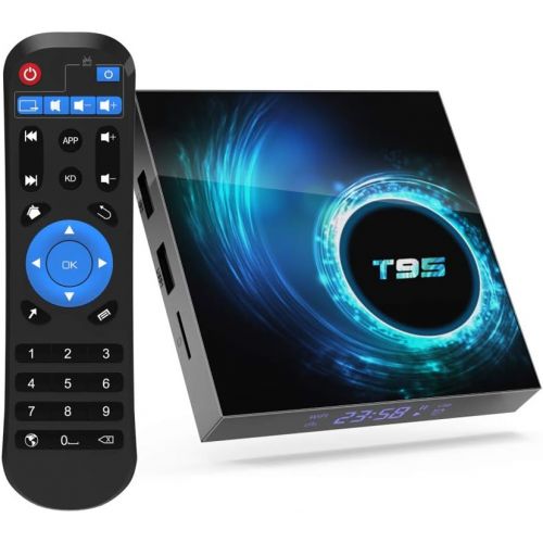  [아마존베스트]YAGALA TV Box, T95 Android 10.0 Smart Box 4GB RAM 32GB eMMC Allwinner H616 Quad-Core 64bit ARM Corter-A53 CPU Mali G31 MP2 GPU 6K Output BT5.0 2.4GHz/5GHz WiFi 100M LAN Enternet