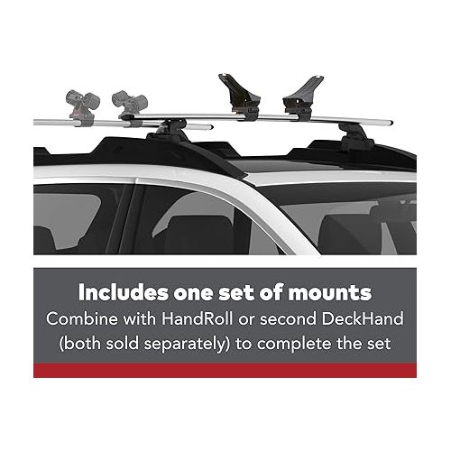  YAKIMA, DeckHand Roof Mounted Boat Rack for Vehicles, One Size Set of Mounts