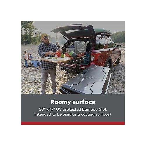  YAKIMA EXO BackDeck Table Top Mount Accessory for EXO SwingBase or EXO TopShelf Hitch Cargo Carrier Base Rack System, Tabletop Only