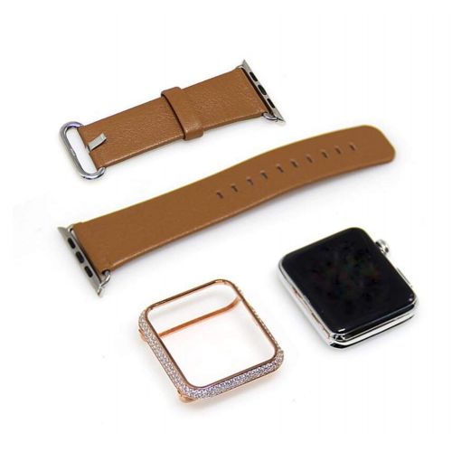  YALTOL for IwatchApple Watch Series 4321 Protection Frame with Rhinestone Diamond Metal Case Bezel,40mm,44mm,38mm,42mm