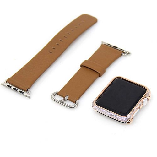  YALTOL for IwatchApple Watch Series 4321 Protection Frame with Rhinestone Diamond Metal Case Bezel,40mm,44mm,38mm,42mm