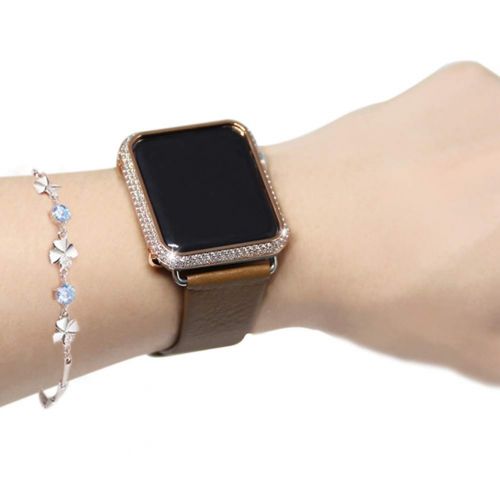  YALTOL for IwatchApple Watch Series 4321 Protection Frame with Rhinestone Diamond Metal Case Bezel,40mm,44mm,38mm,42mm
