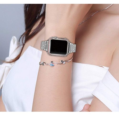  YALTOL for IwatchApple Watch Series 4321 Protection Frame with Rhinestone Diamond Metal Case Bezel,40mm,44mm,38mm,42mm