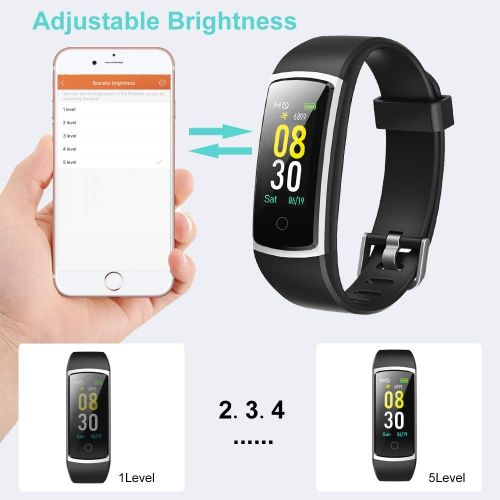  [아마존 핫딜]  [아마존핫딜]YAMAY Fitness Tracker with Blood Pressure Monitor Heart Rate Monitor,IP68 Waterproof Activity Tracker 14 Mode Smart Watch with Step Counter Sleep Tracker,Fitness Watch for Women Me