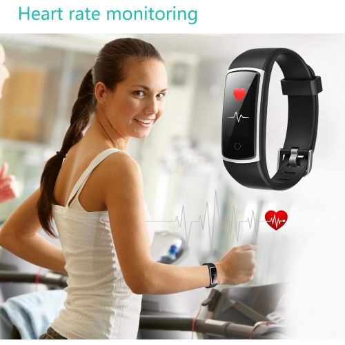  [아마존 핫딜]  [아마존핫딜]YAMAY Fitness Tracker with Blood Pressure Monitor Heart Rate Monitor,IP68 Waterproof Activity Tracker 14 Mode Smart Watch with Step Counter Sleep Tracker,Fitness Watch for Women Me