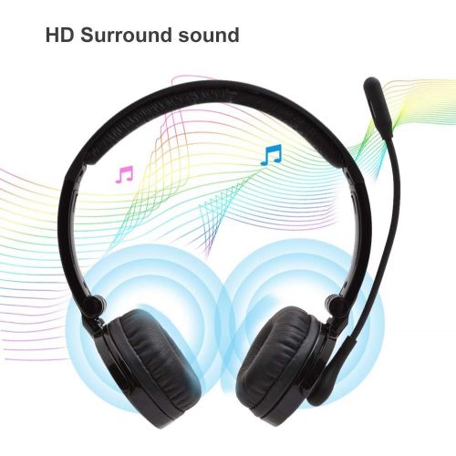  [아마존 핫딜] [아마존핫딜]Bluetooth Headphones with Mic,YAMAY Wireless Bluetooth Headset Noise Cancelling Headphones with Boom Microphone On Ear Phone Headset for Office Phone Call Center Customer Service P