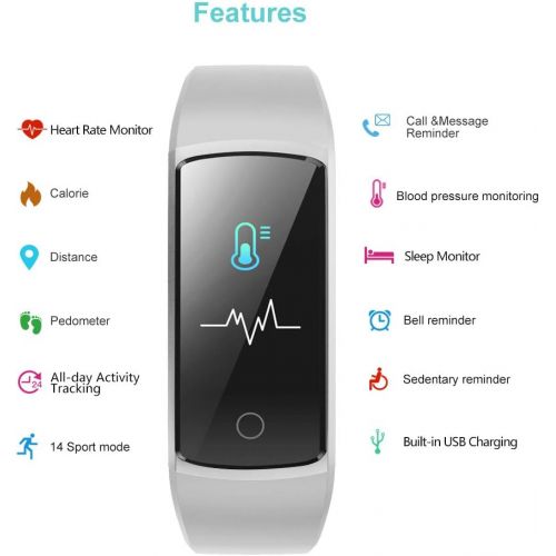  [아마존 핫딜] [아마존핫딜]YAMAY Fitness Tracker with Blood Pressure Monitor Heart Rate Monitor,IP68 Waterproof Activity Tracker 14 Mode Smart Watch with Step Counter Sleep Tracker,Fitness Watch for Women Me