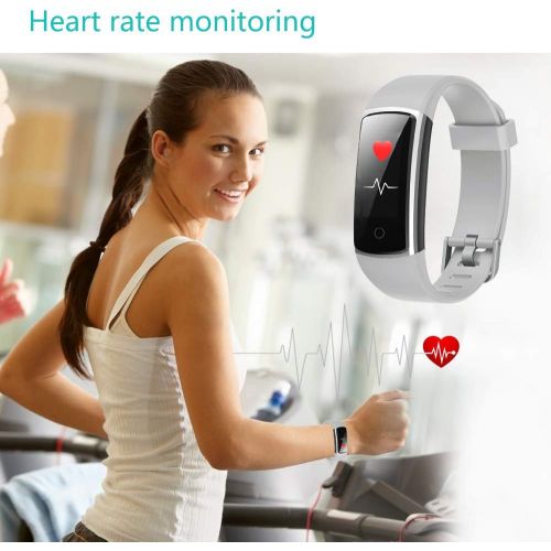  [아마존 핫딜] [아마존핫딜]YAMAY Fitness Tracker with Blood Pressure Monitor Heart Rate Monitor,IP68 Waterproof Activity Tracker 14 Mode Smart Watch with Step Counter Sleep Tracker,Fitness Watch for Women Me