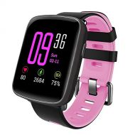 [아마존 핫딜]  [아마존핫딜]YAMAY Smartwatch Wasserdicht IP68 Smart Watch Uhr mit Pulsmesser Fitness Tracker Sport Uhr Fitness Uhr mit Schrittzahler,Schlaf-Monitor,Stoppuhr,Call SMS Benachrichtigung Push fuer