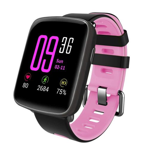  [아마존 핫딜]  [아마존핫딜]YAMAY Smartwatch Wasserdicht IP68 Smart Watch Uhr mit Pulsmesser Fitness Tracker Sport Uhr Fitness Uhr mit Schrittzahler,Schlaf-Monitor,Stoppuhr,Call SMS Benachrichtigung Push fuer