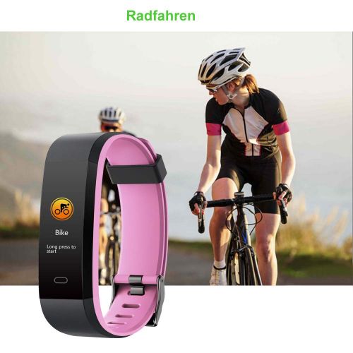  [아마존 핫딜]  [아마존핫딜]YAMAY Fitness Tracker,Smartwatch Wasserdicht IP68 Fitness Armband mit Pulsmesser 0,96 Zoll Farbbildschirm Aktivitatstracker Pulsuhren Schrittzahler Uhr Smart Watch Fitness Uhr fuer