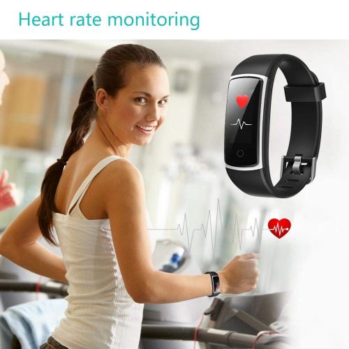  YAMAY Fitness Tracker with Blood Pressure Monitor Heart Rate Monitor,IP68 Waterproof Activity Tracker 14 Mode Smart Watch with Step Counter Sleep Tracker,Fitness Watch for Women Me