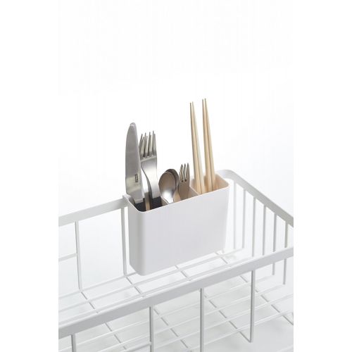  YAMAZAKI home Tower Wire Dish Drainer Rack, White