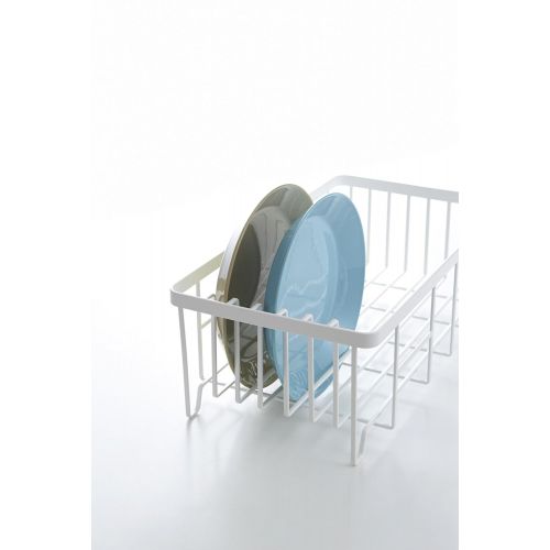  YAMAZAKI home Tower Wire Dish Drainer Rack, White