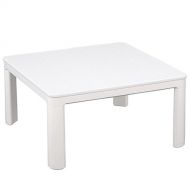 YAMAZEN ESK-751(W) Casual Kotatsu Japanese Heated Table 75x75 cm White