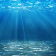 YAME 6x8ft Vinyl Deepwater Blue Ocean Underwater Photography Backdrop Background